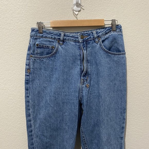 KSubi Blue Women’s Jeans Size 30” X 27 Raw Hem Chlo wasted Bae Blue high Waist - Picture 7 of 16
